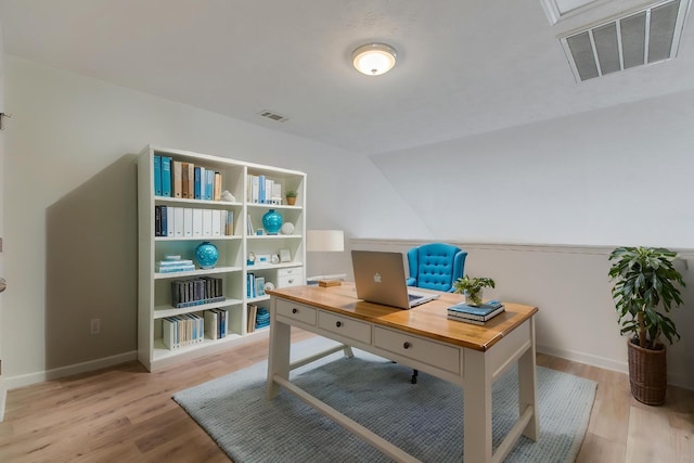2026 Caladonia Way, Smyrna, TN 37167 - office featuring light wood-style flooring, baseboards, and lofted ceiling