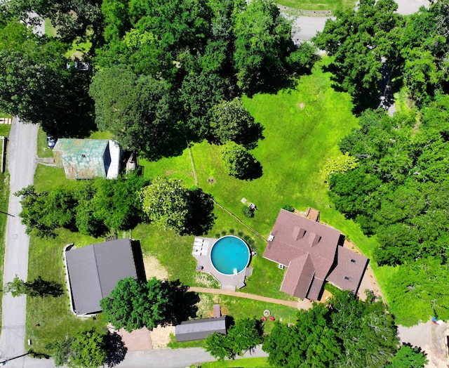 211 Hood St, Dover, TN 37058 - aerial view of a pool area