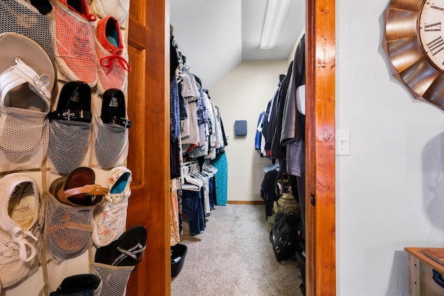 211 Hood St, Dover, TN 37058 - walk in closet featuring carpet floors and lofted ceiling