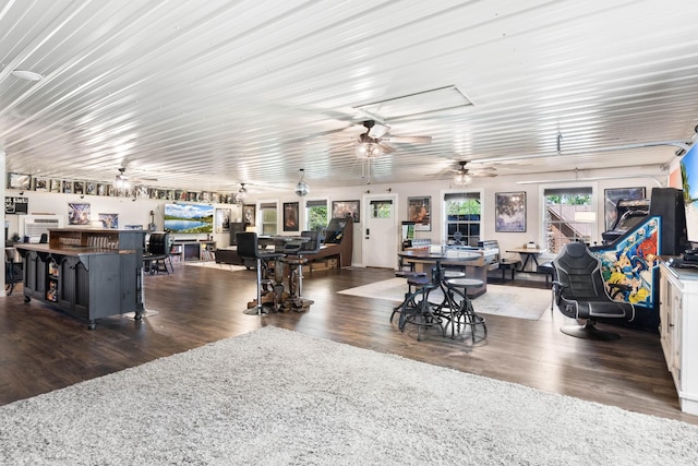 211 Hood St, Dover, TN 37058 - view of patio / terrace with outdoor dining space and a ceiling fan