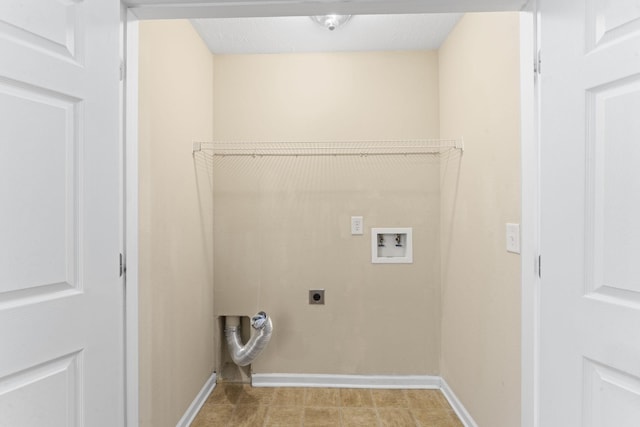 1036 Harold Lee Dr, Smyrna, TN 37167 - washroom featuring hookup for an electric dryer, hookup for a washing machine, and baseboards
