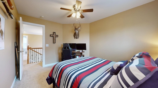 1032 Stonehollow Way, Mount Juliet, TN 37122 - bedroom featuring carpet flooring and ceiling fan