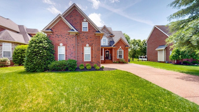 1032 Stonehollow Way, Mount Juliet, TN 37122 - traditional-style home with brick siding and a front yard