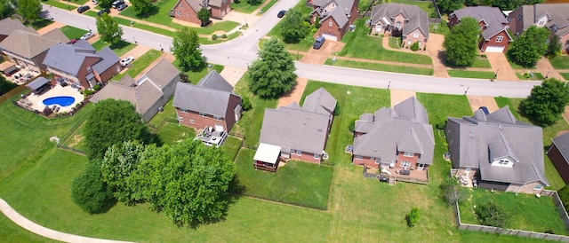 1032 Stonehollow Way, Mount Juliet, TN 37122 - aerial view of property and surrounding area with nearby suburban area