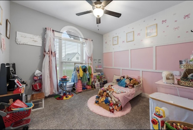 720 Jersey Dr, Clarksville, TN 37043 - game room with carpet and ceiling fan
