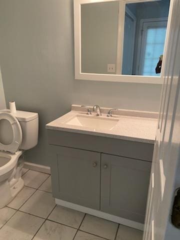 125 Ellington Pl, Madison, TN 37115 - bathroom with toilet, vanity, and tile patterned flooring