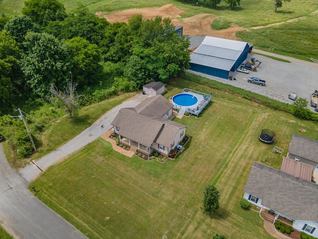 530 Maplewood Dr, Cornersville, TN 37047 - aerial view of property and surrounding area featuring a pool area