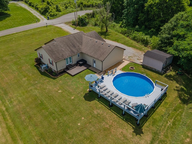 530 Maplewood Dr, Cornersville, TN 37047 - view of subject property with a pool