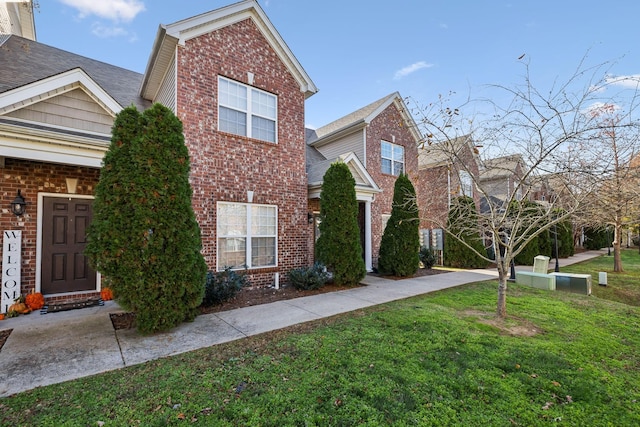 816 General Cabot Ct, Murfreesboro, TN 37129 - view of front of property with brick siding and a front lawn