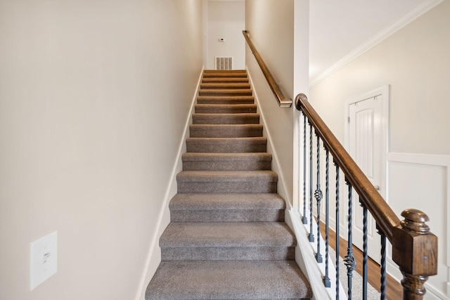 816 General Cabot Ct, Murfreesboro, TN 37129 - stairway with ornamental molding and a high ceiling