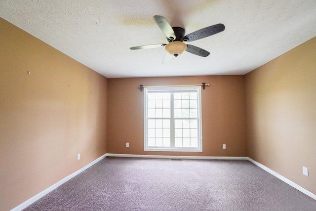 41 Haven Way, Westmoreland, TN 37186 - spare room featuring ceiling fan, carpet, baseboards, and a textured ceiling