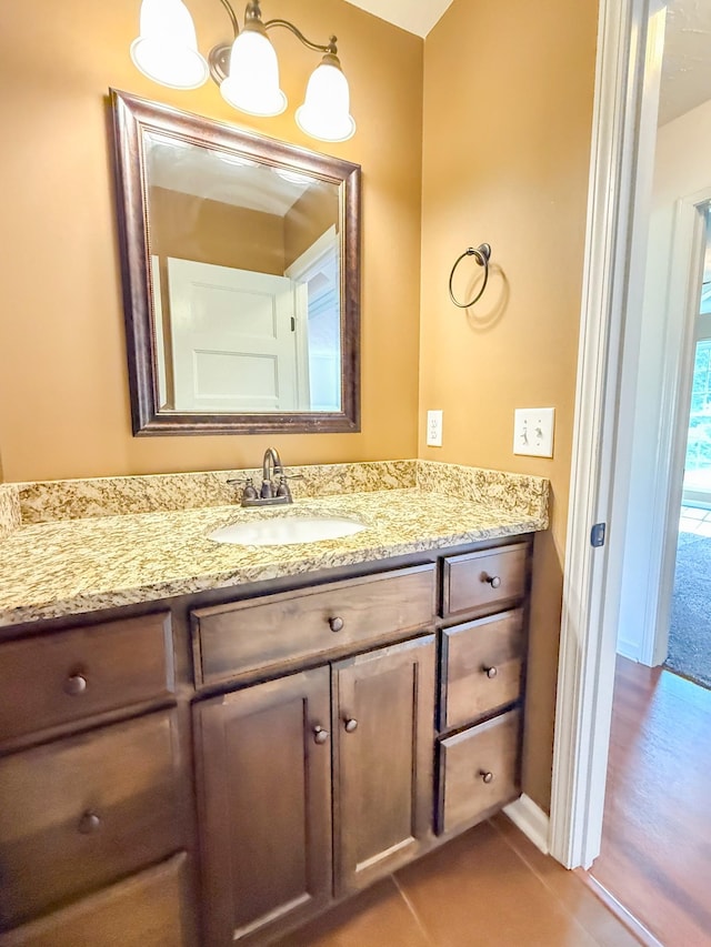 41 Haven Way, Westmoreland, TN 37186 - bathroom featuring vanity and tile patterned flooring