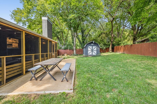 808 Winthorne Ct, Nashville, TN 37217 - view of yard with a sunroom and a patio