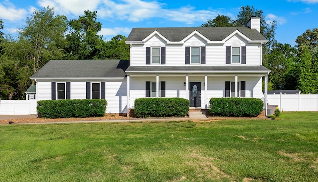 2746 Field Ct, Woodlawn, TN 37191 - view of front of property featuring a chimney and covered porch