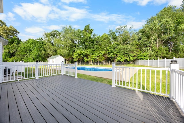 2746 Field Ct, Woodlawn, TN 37191 - deck featuring view of wooded area