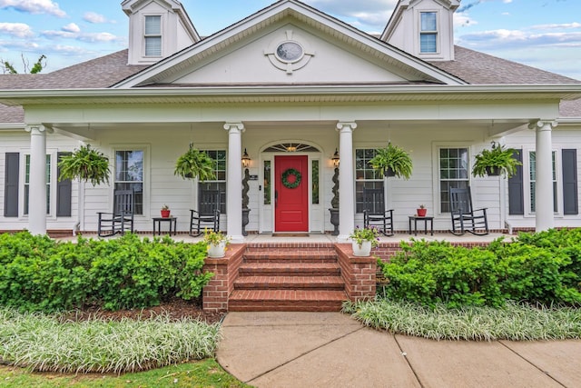 2111 Lovelace Ln, Murfreesboro, TN 37130 - view of front of home with a porch and roof with shingles
