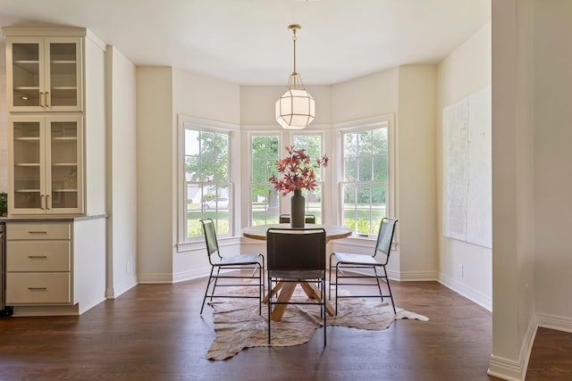 529 Wilson Run, Brentwood, TN 37027 - dining space with dark wood finished floors and baseboards