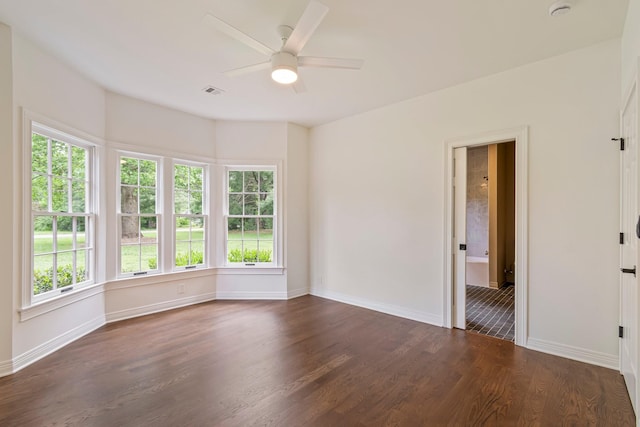 529 Wilson Run, Brentwood, TN 37027 - empty room with wood finished floors, healthy amount of natural light, baseboards, and a ceiling fan