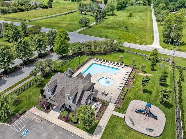 112 Read Tavern Rd, Hendersonville, TN 37075 - aerial view of a pool area