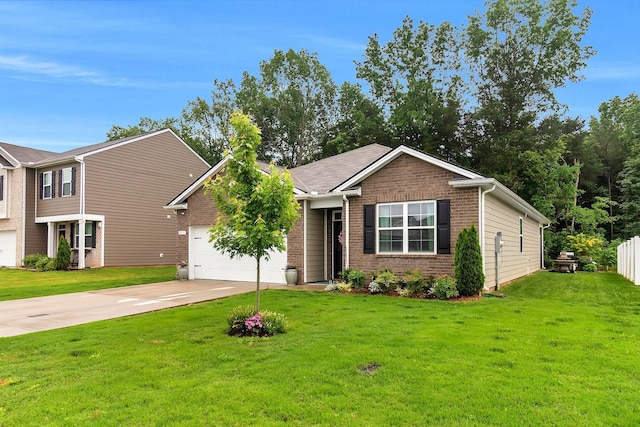 211 Addison Ave, Chapel Hill, TN 37034 - view of front facade featuring brick siding, driveway, an attached garage, and a front yard