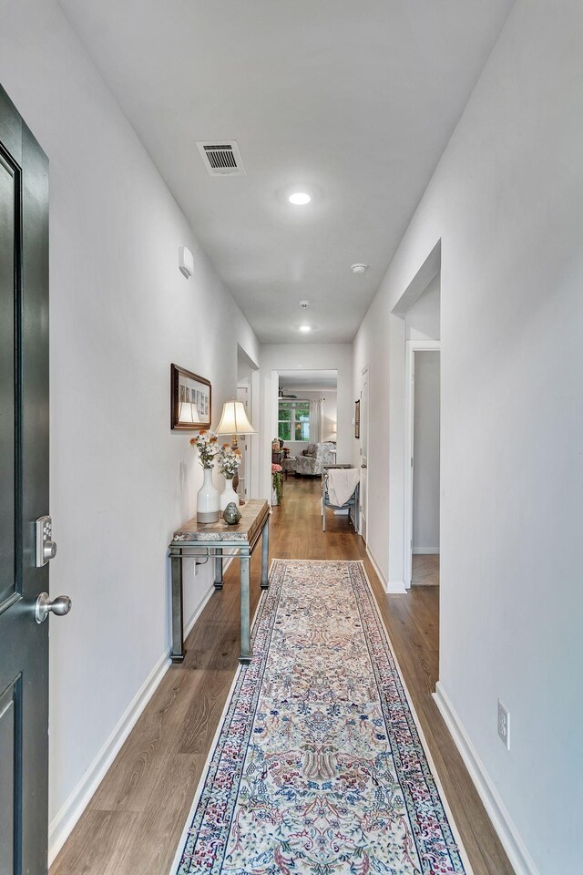 211 Addison Ave, Chapel Hill, TN 37034 - corridor with wood finished floors and baseboards