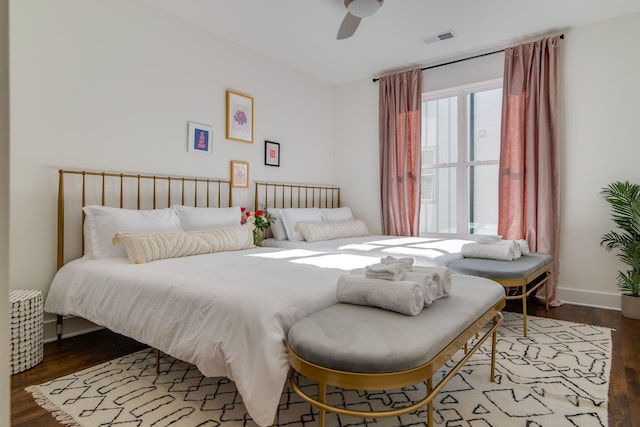 2001 Convent Pl Unit 7, Nashville, TN 37212 - bedroom with wood finished floors, ceiling fan, and baseboards