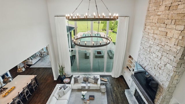 4740 Edwardian Trce, Franklin, TN 37067 - detailed view of a chandelier and wood finished floors