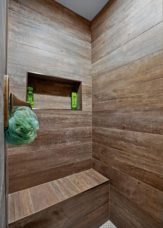 4740 Edwardian Trce, Franklin, TN 37067 - bathroom featuring tiled shower