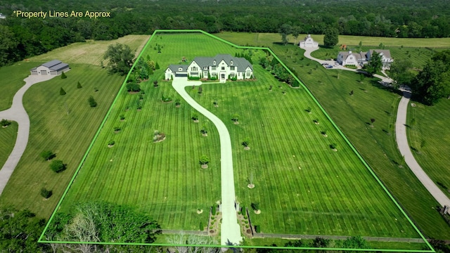 4740 Edwardian Trce, Franklin, TN 37067 - aerial view of sparsely populated area featuring property boundaries highlighted