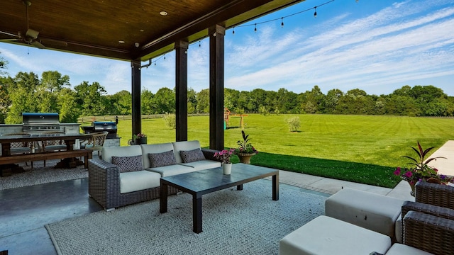 4740 Edwardian Trce, Franklin, TN 37067 - view of patio featuring outdoor lounge area