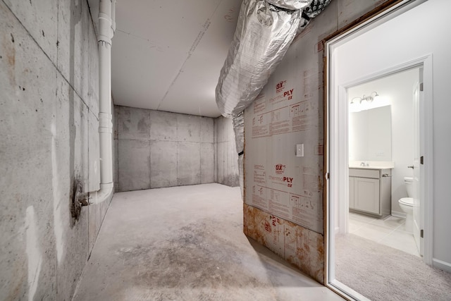 316 Deacon Ln, White House, TN 37188 - view of unfinished below grade area