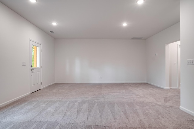 316 Deacon Ln, White House, TN 37188 - spare room with recessed lighting, light colored carpet, and baseboards
