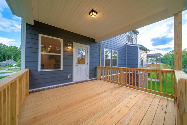 316 Deacon Ln, White House, TN 37188 - view of wooden deck