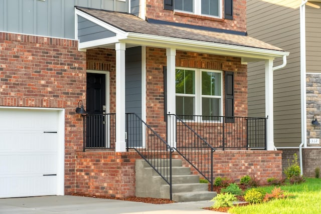 316 Deacon Ln, White House, TN 37188 - entrance to property featuring covered porch and a shingled roof