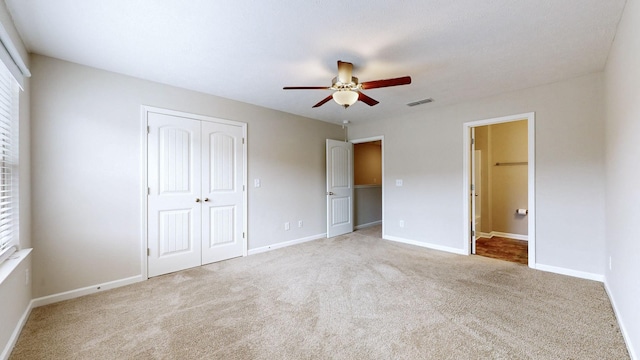 4117 Saddlecreek Way, Antioch, TN 37013 - unfurnished bedroom with carpet floors, a closet, baseboards, and a ceiling fan