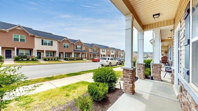 4117 Saddlecreek Way, Antioch, TN 37013 - covered porch featuring a residential view