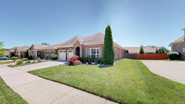 4421 Janefield Way, Nolensville, TN 37135 - view of front of property with driveway, brick siding, and an attached garage