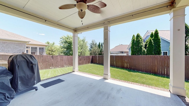 4421 Janefield Way, Nolensville, TN 37135 - view of patio featuring ceiling fan
