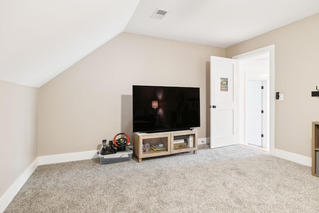 11769 Milton St, Milton, TN 37118 - carpeted living area with lofted ceiling and baseboards