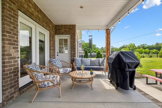 11769 Milton St, Milton, TN 37118 - view of patio / terrace with a grill and an outdoor hangout area