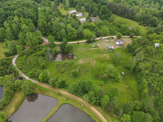 287 Rack Clayton Rd, Hohenwald, TN 38462 - aerial view of property and surrounding area featuring a large body of water