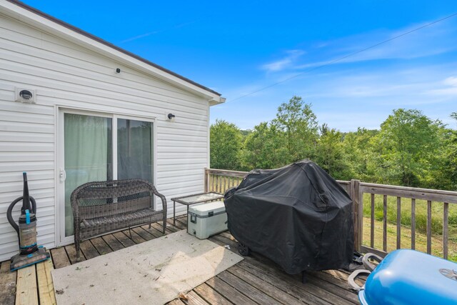 287 Rack Clayton Rd, Hohenwald, TN 38462 - wooden deck featuring grilling area
