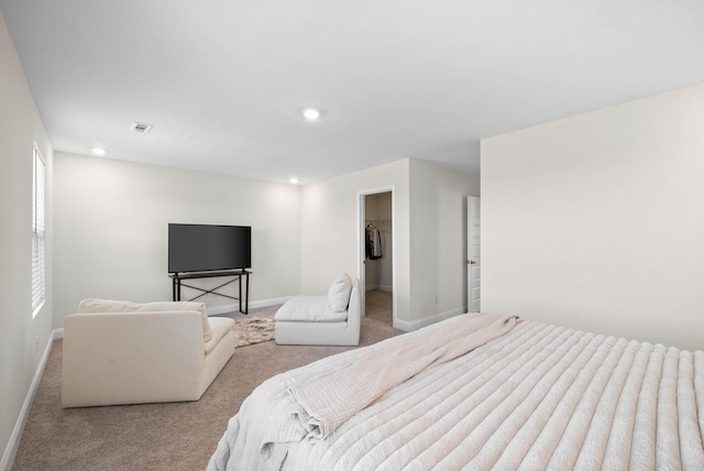 967 Nance Ln, Lebanon, TN 37087 - bedroom featuring carpet, baseboards, recessed lighting, and a walk in closet
