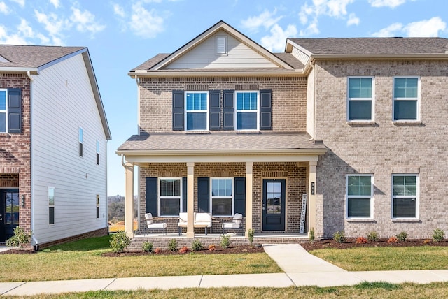 967 Nance Ln, Lebanon, TN 37087 - view of front facade featuring a porch, brick siding, and a front yard