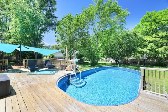 5904 S New Hope Rd, Hermitage, TN 37076 - view of swimming pool with a deck