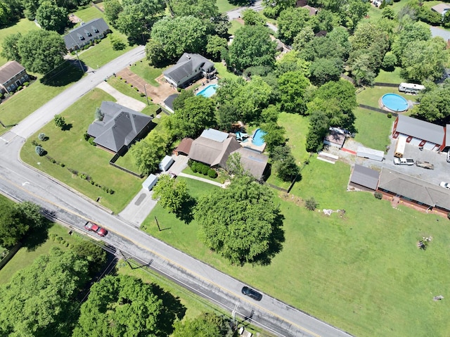 5904 S New Hope Rd, Hermitage, TN 37076 - aerial view of property's location with a pool area