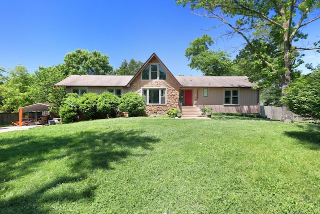 5904 S New Hope Rd, Hermitage, TN 37076 - view of front facade with stone siding