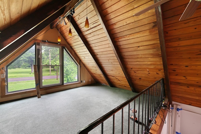 5904 S New Hope Rd, Hermitage, TN 37076 - additional living space with wood ceiling and carpet floors