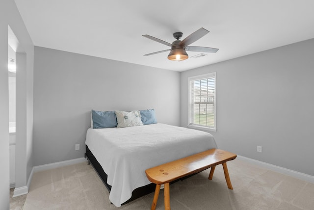 410 Pastoral Way, Nolensville, TN 37135 - bedroom featuring baseboards, light carpet, and ceiling fan