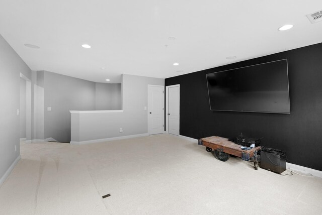 410 Pastoral Way, Nolensville, TN 37135 - carpeted living area with baseboards and recessed lighting